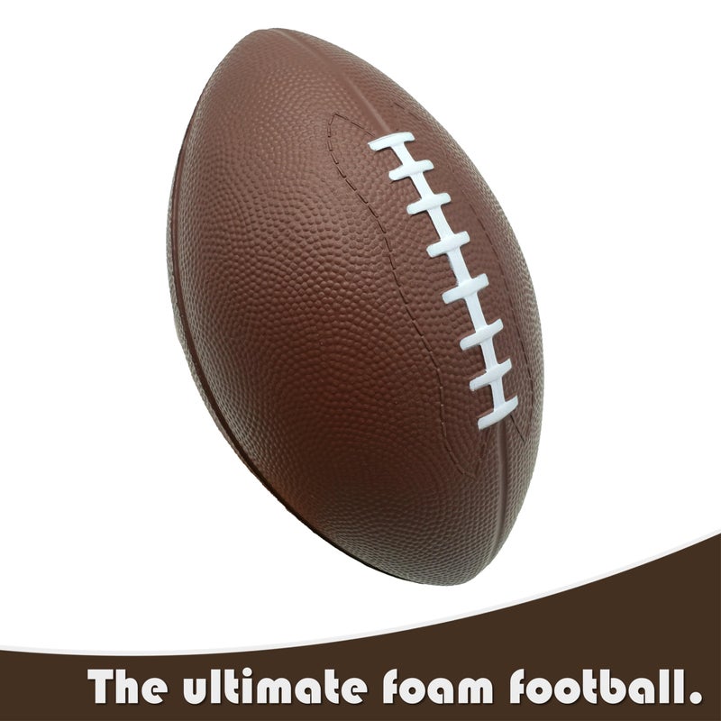 LMC Products Brown Foam Football for Kids - 9  inch Foam Football  Soft Kids Football - Image 2
